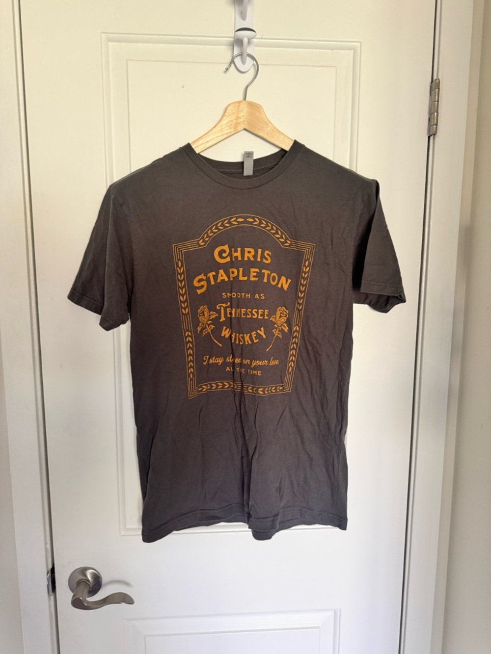 Chris Stapleton Tennessee Whiskey Graphic Tee Charcoal Country Concert Nashville